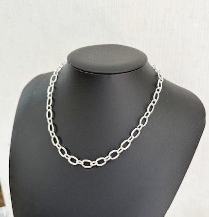 シルバーチェーンネックレス 40cm カレンシルバー タイシルバー エスニック