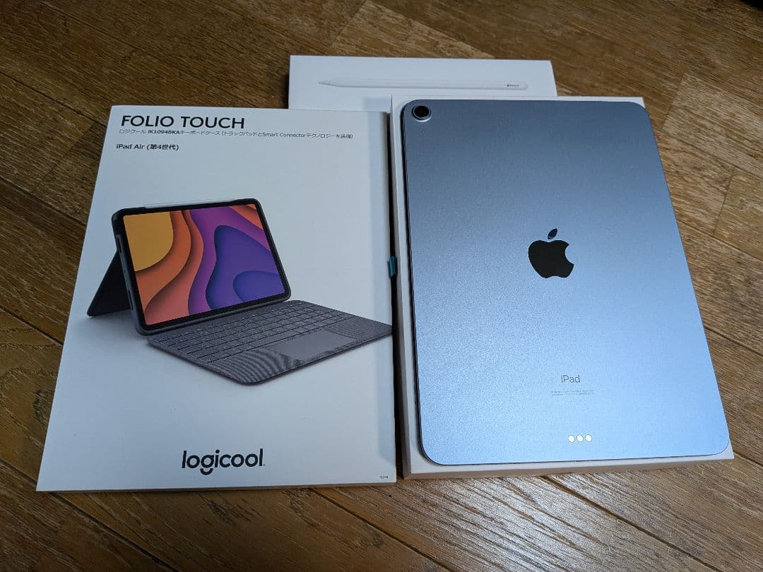 iPad Air4、 Apple Pencil(第2世代)、FolioTouch