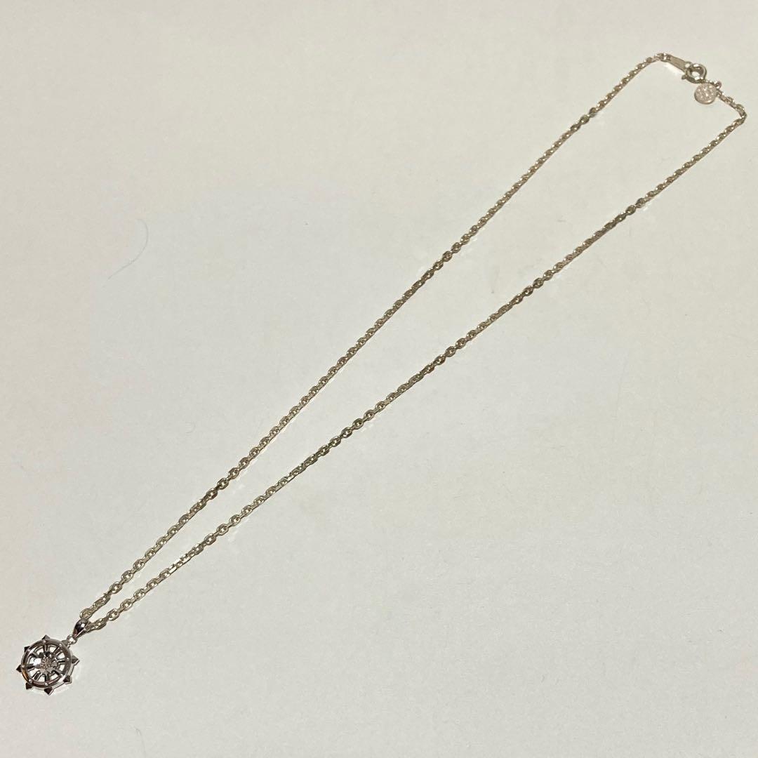 新品 真如苑 真言宗総本山伝燈苑 仏法輪 シルバー 純銀 ネックレス トップ