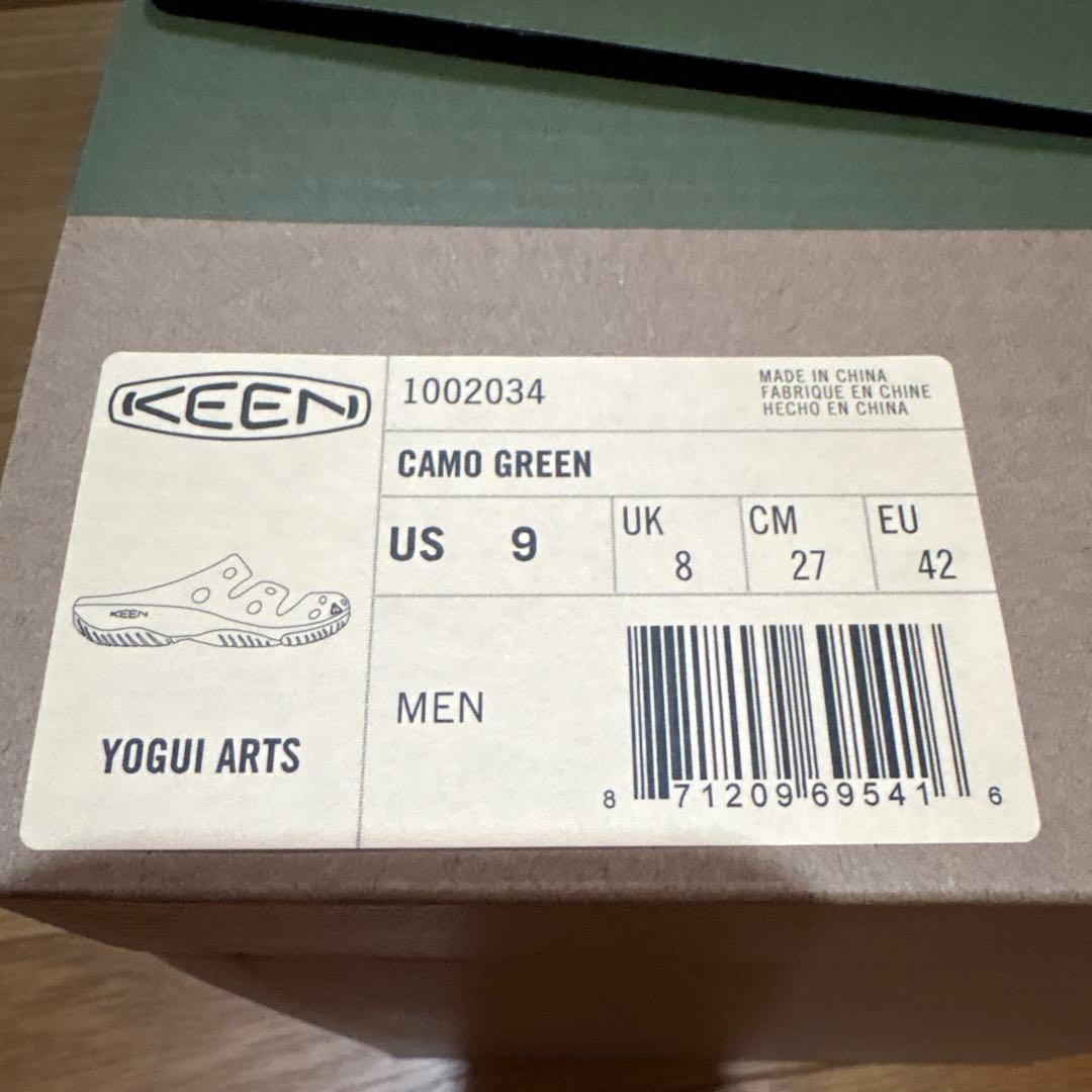 KEEN YOGUI ARTS サンダル Camo Green 27cm