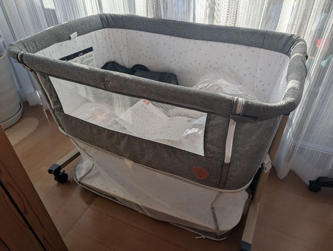 即発送★洗濯済★HZDMJ ベビーベッド 折りたたみ