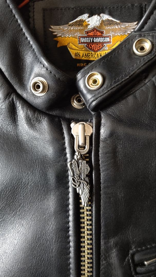Harley Davidson ブラック シングルライダースジャケット M