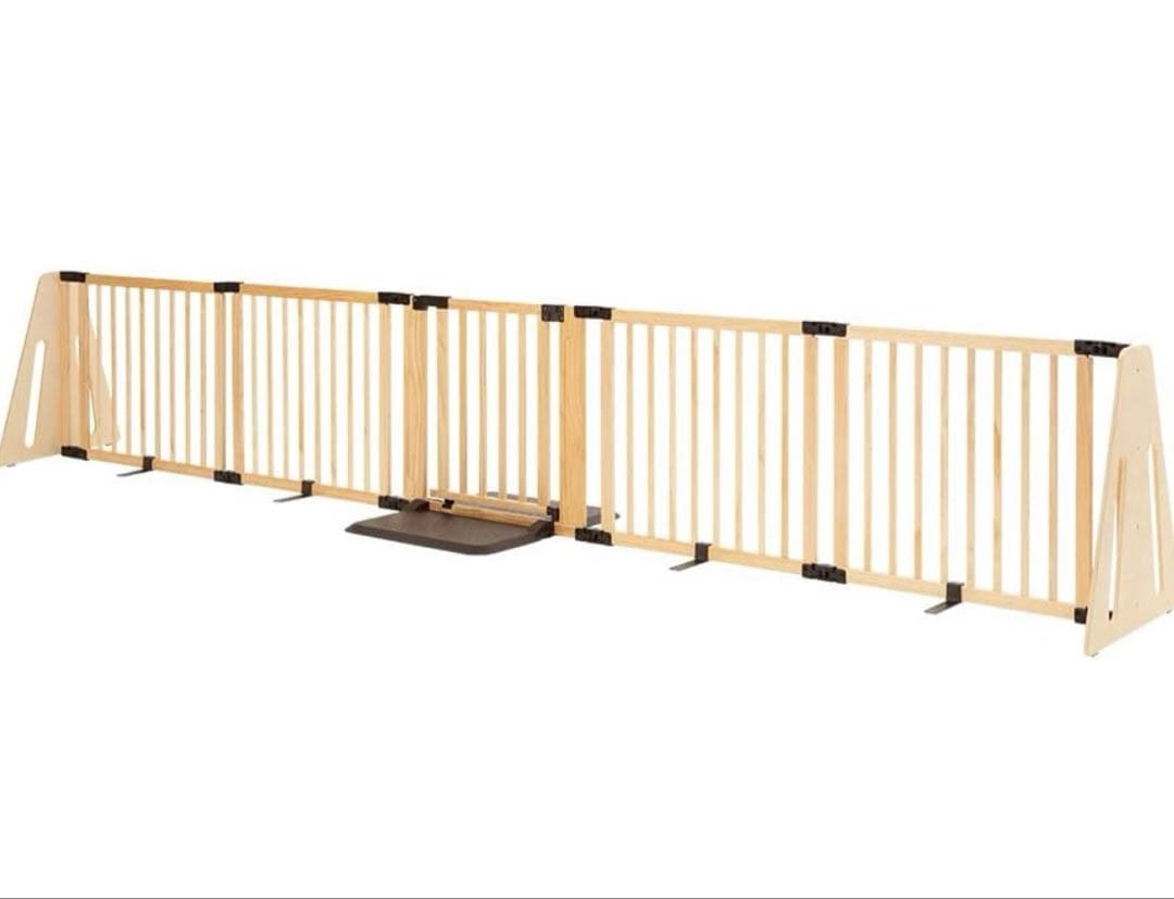 【メメ様】日本育児 ベビーゲート FLEX400W ペットゲート　木製　扉付