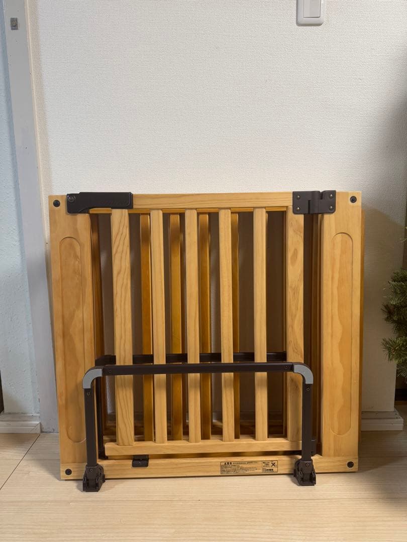 【メメ様】日本育児 ベビーゲート FLEX400W ペットゲート　木製　扉付