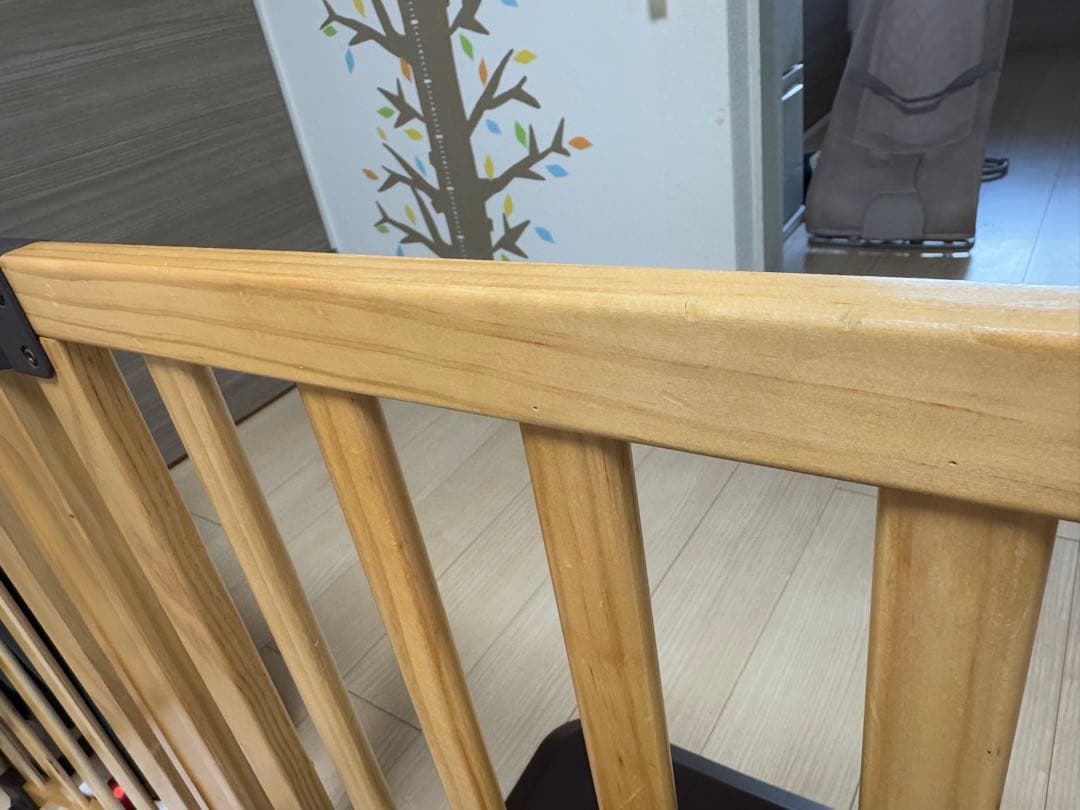 【メメ様】日本育児 ベビーゲート FLEX400W ペットゲート　木製　扉付