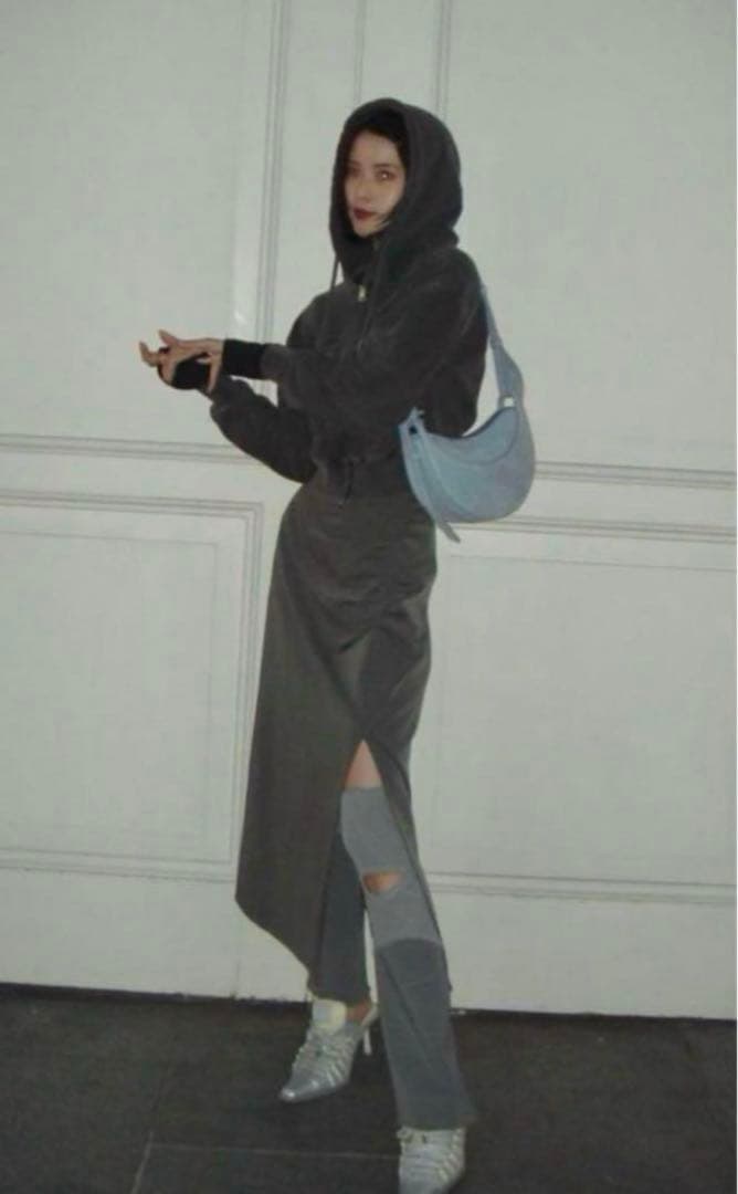 新品　YELLO O SNEAKER MULES スニーカーミュール　グレー