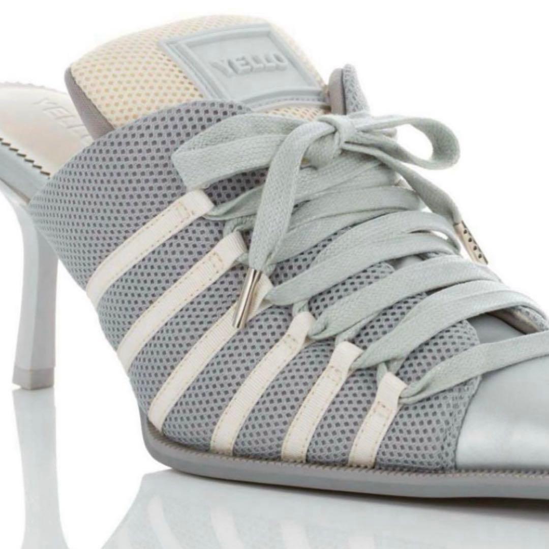 新品　YELLO O SNEAKER MULES スニーカーミュール　グレー