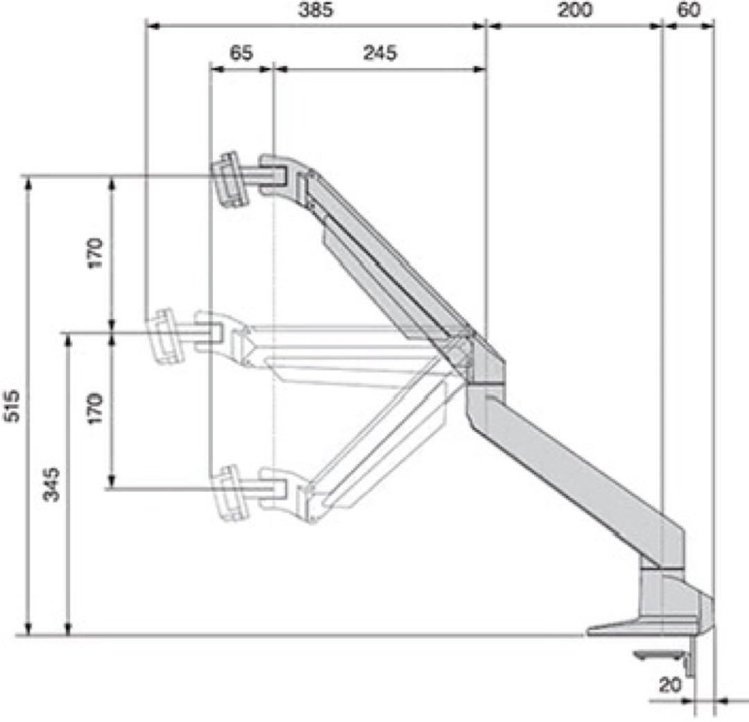 iMac(M1, M3)専用モニタアーム CEN-IMAC-SV3