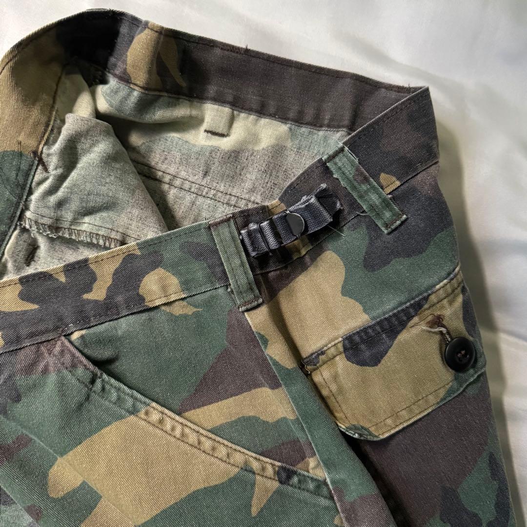 80s vintage USA製 カモ柄 フェード ワイド カーゴパンツ