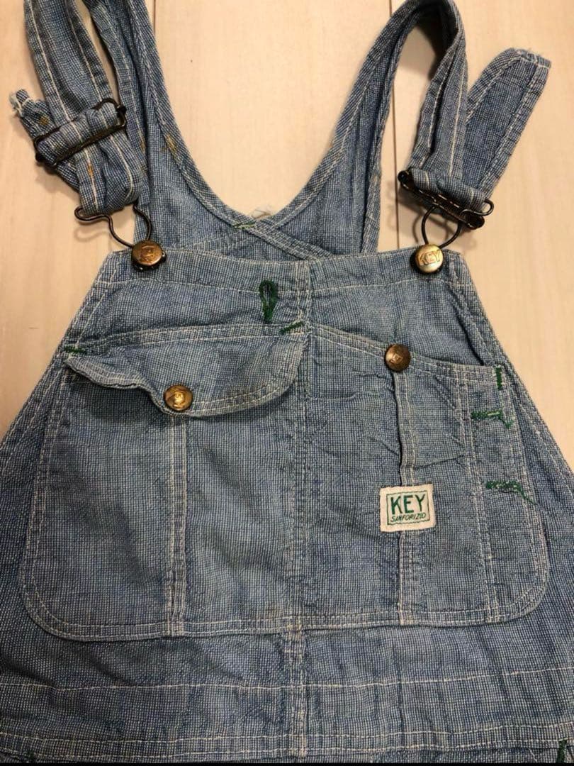 【Special】40〜50s KEYピンチェックオーバーオール ヴィンテージ