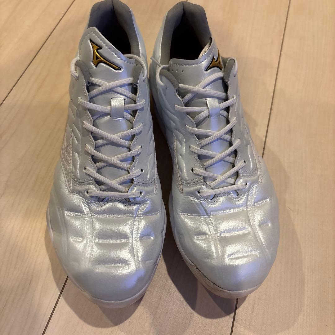 ミズノプロスパイク　白　26.5