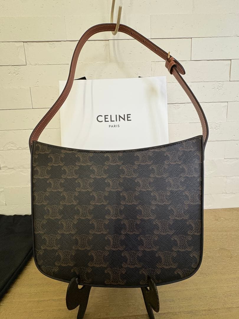 CELINE セリーヌ トリオンフ キャンバス ショルダー保存袋付き 新品
