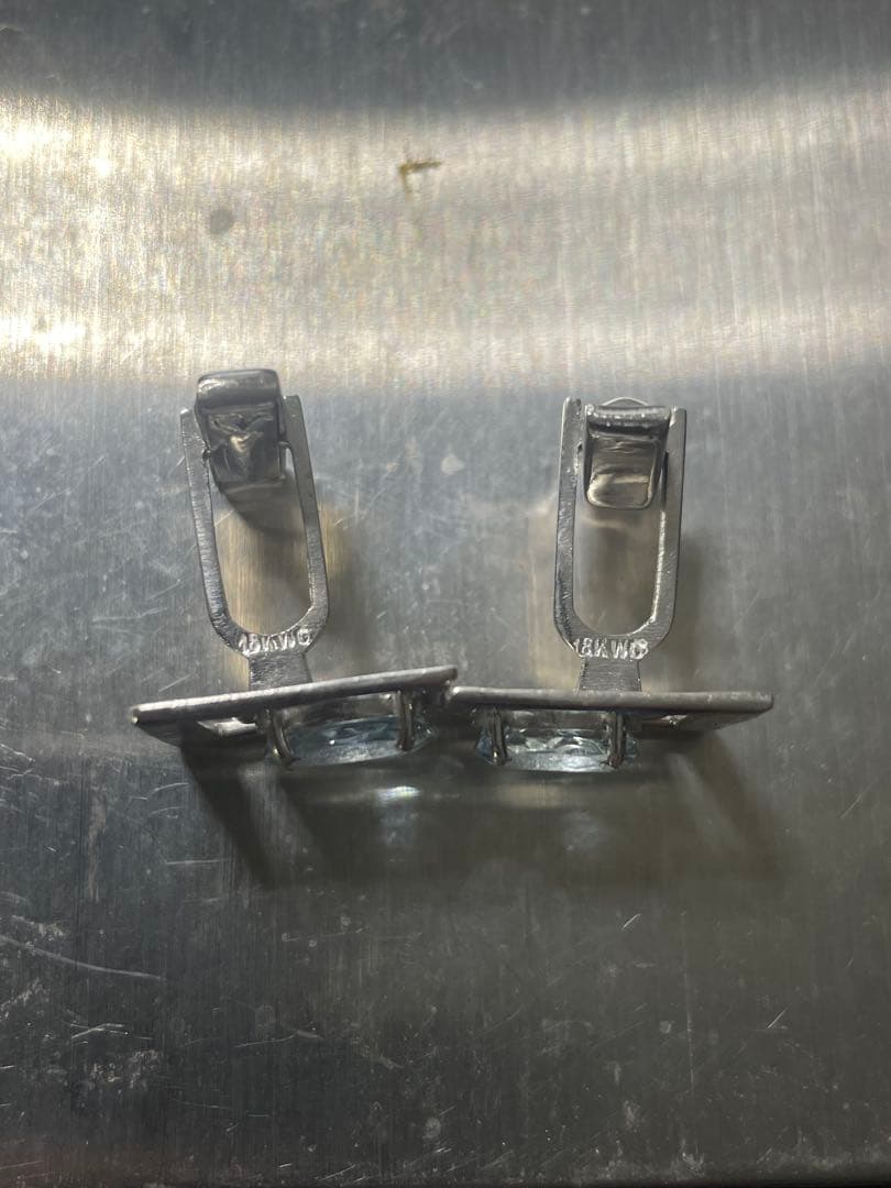 ポールスチュアート　カフス　ブルー