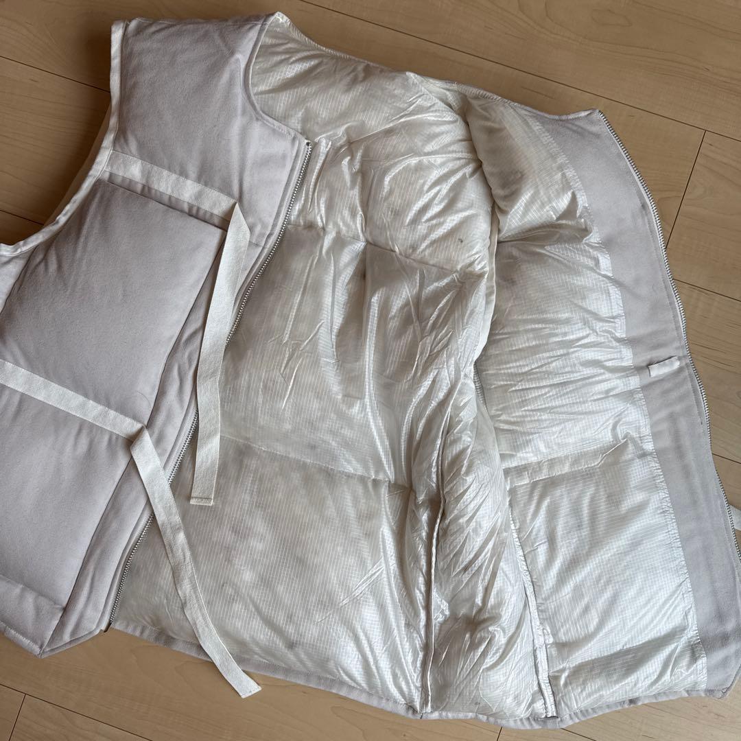 SEEALL ノーカラー コードデザイン ダウンベスト