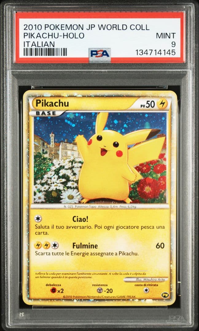 ピカチュウワールド　ピカチュウ PSA9 イタリア