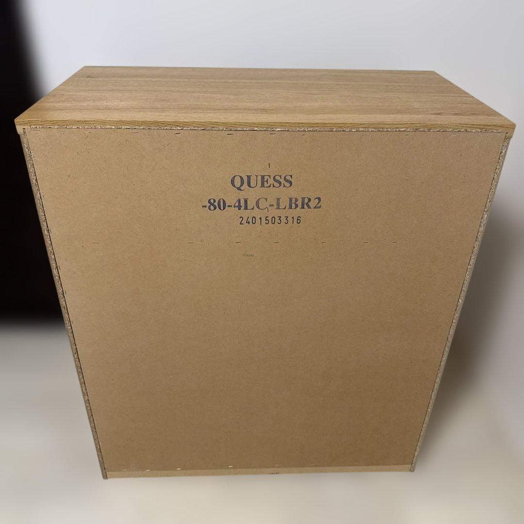 ニトリ 4段 チェスト　幅80 高さ92 ライトブラウン