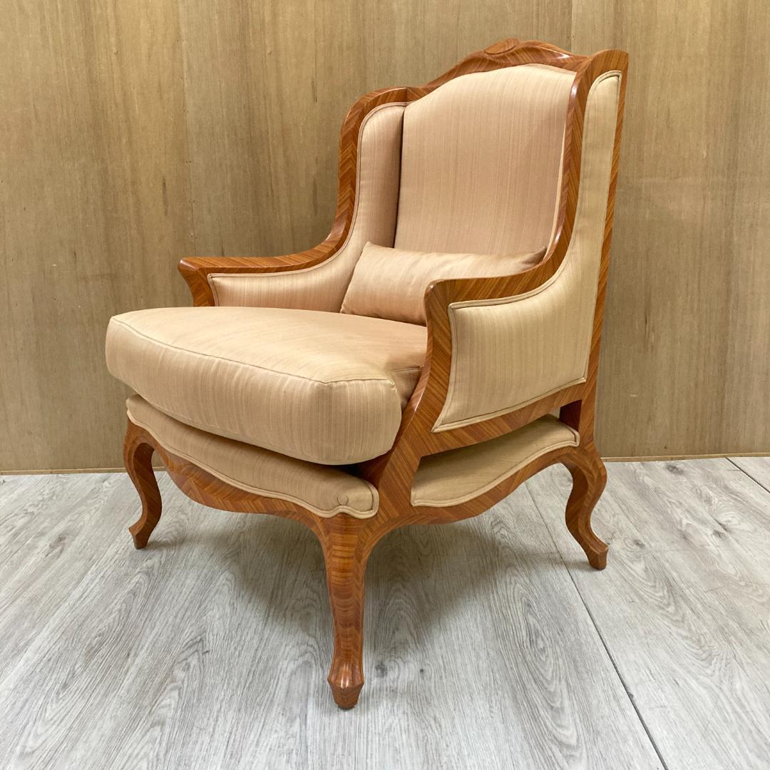 クラシック アームチェア シングルソファ ウィングバックチェア 一人掛け①
