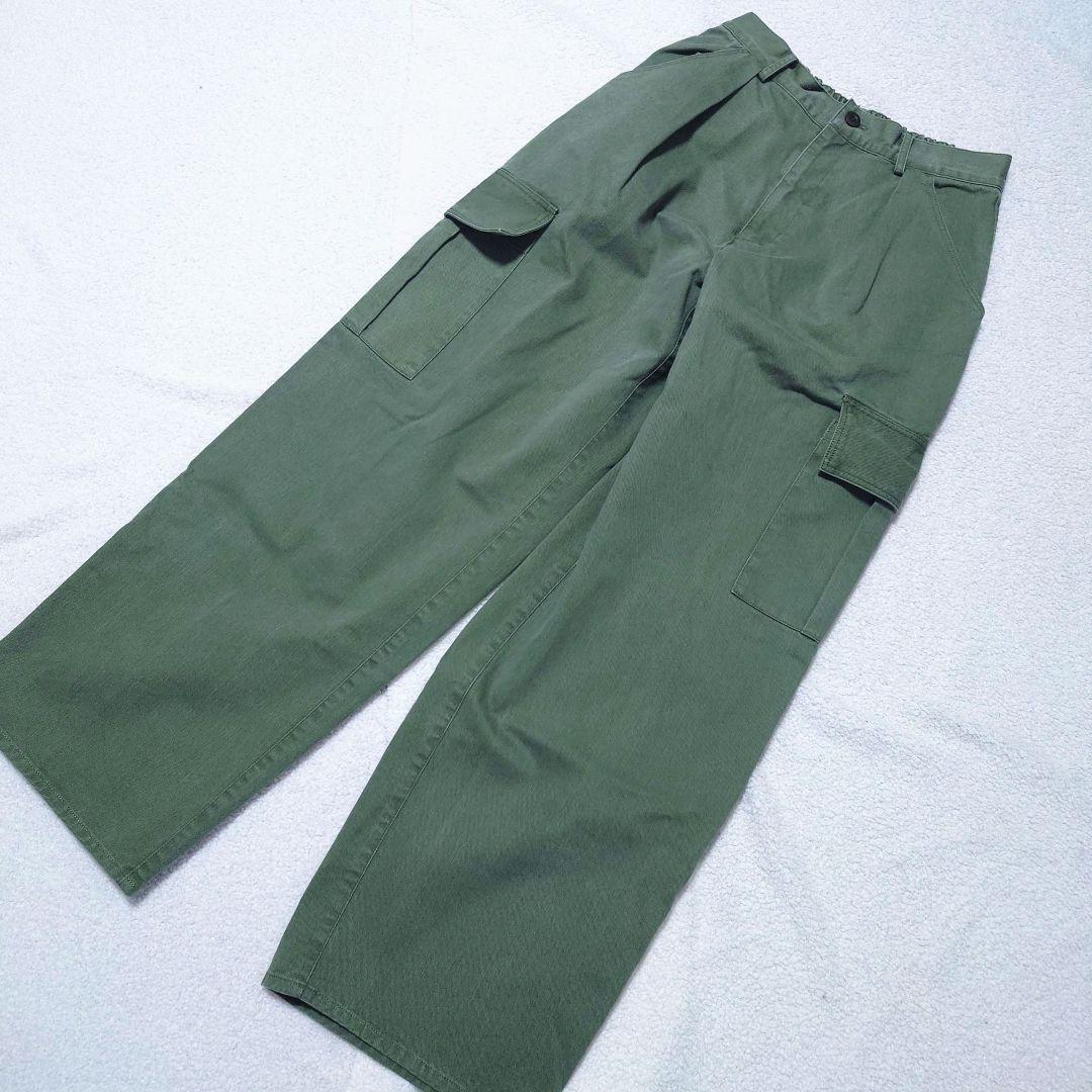 タグ付 現行品 HAG O WAR チノカーゴパンツ　カーキ　L 雅姫さん