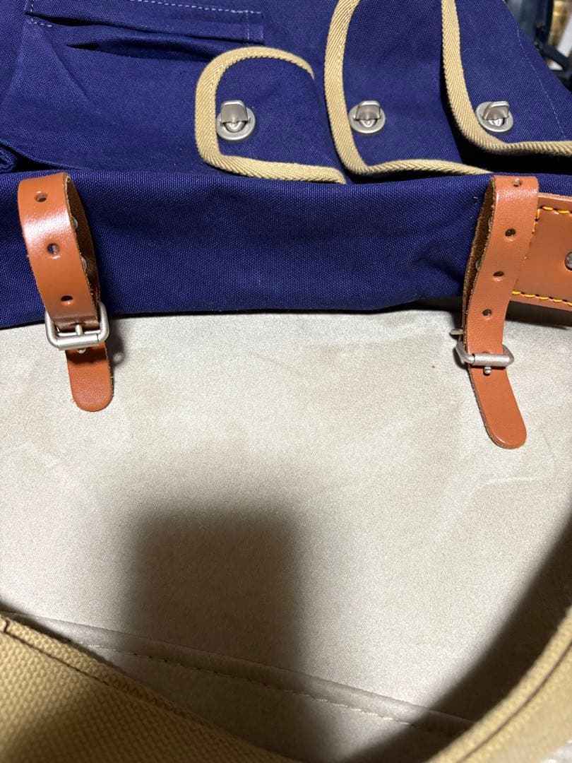 【美品】一澤帆布　地質調査バック　紺色