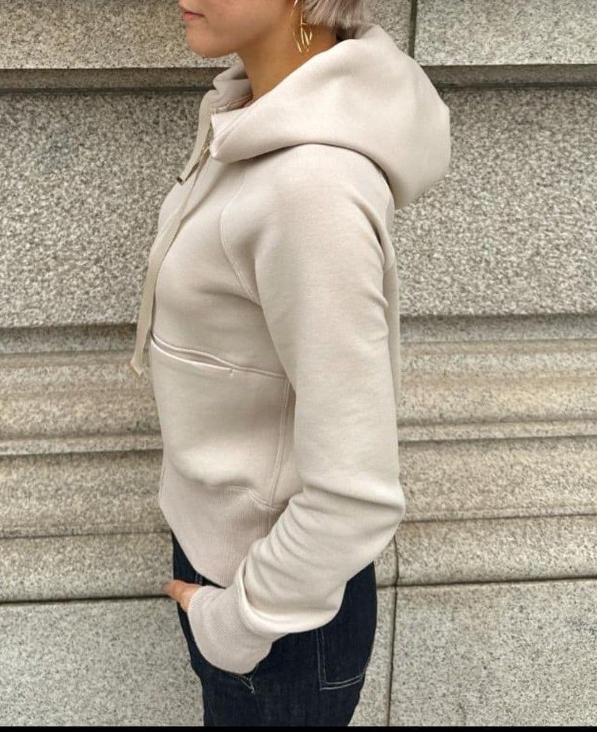 【JENNE】日本製美ラインパーカー(モカ)