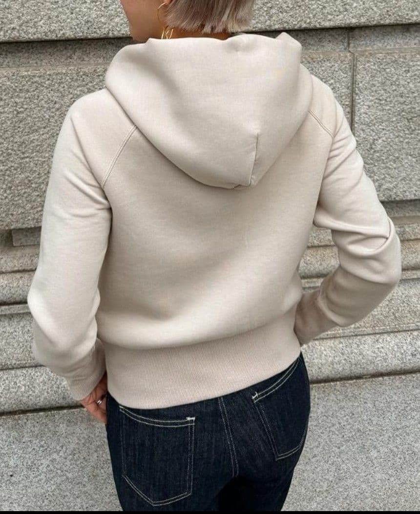 【JENNE】日本製美ラインパーカー(モカ)