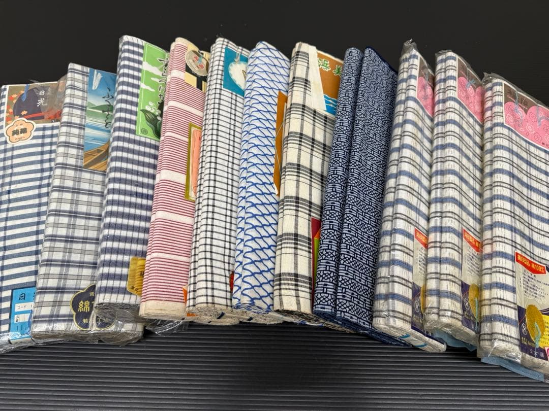 231)浴衣　反物　11点セット　綿100% 着尺