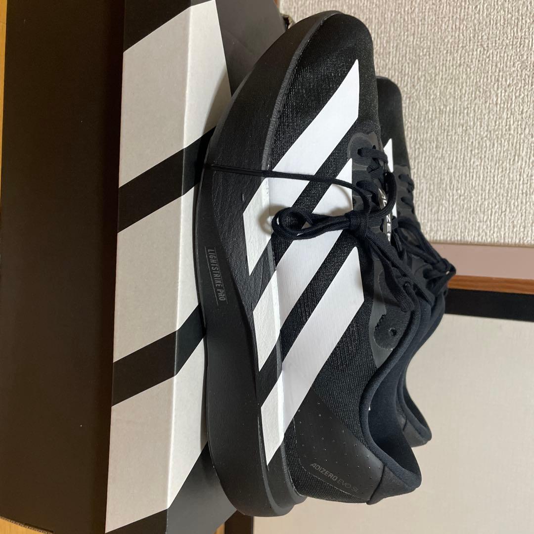 adidasアディゼロエヴォSLブラック26.0センチ