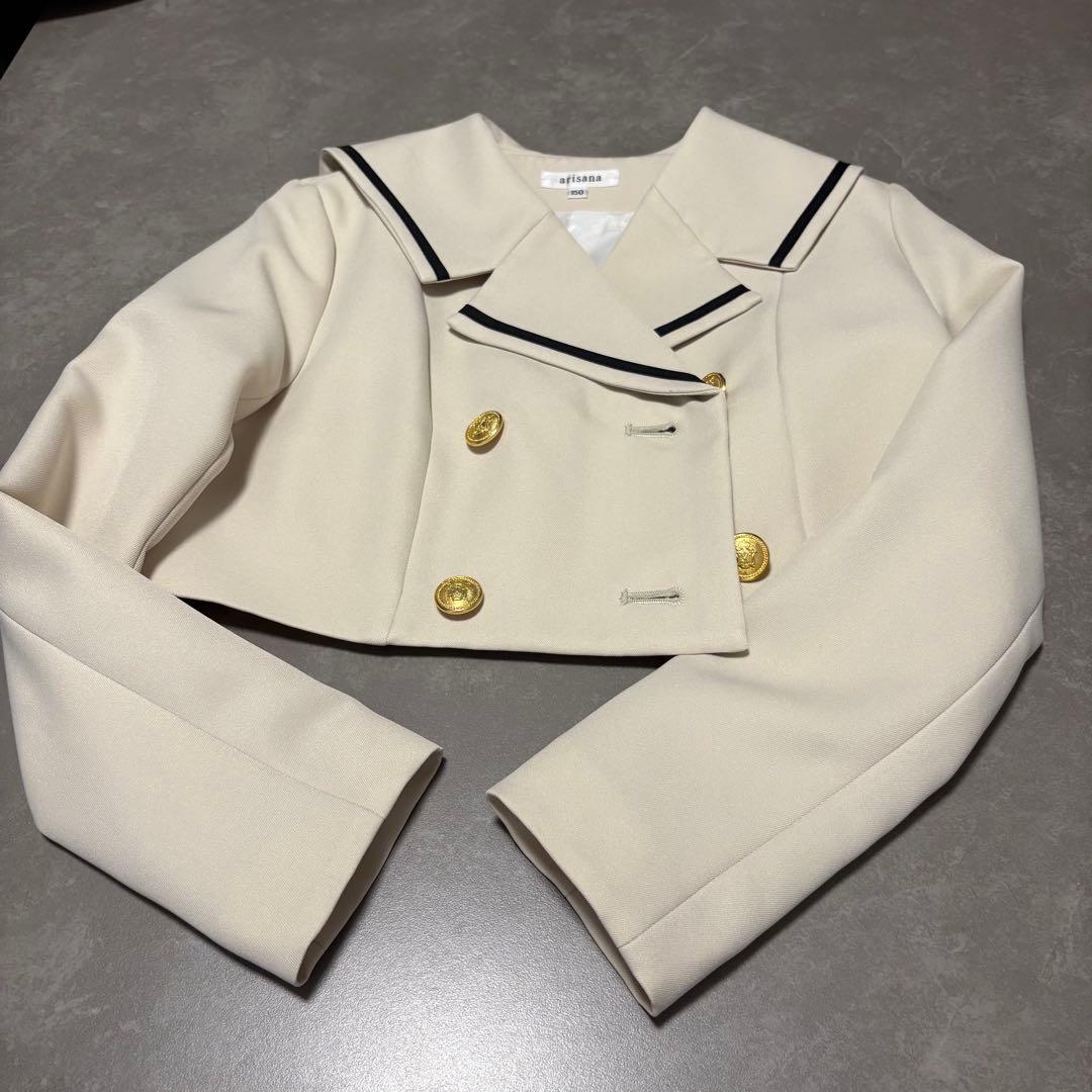 中古　卒服arisana ベージュ フォーマルドレス 150cm アリサナ　5点