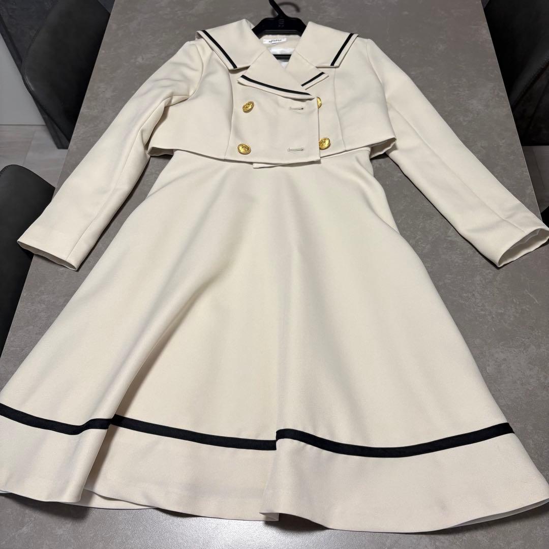 中古　卒服arisana ベージュ フォーマルドレス 150cm アリサナ　5点