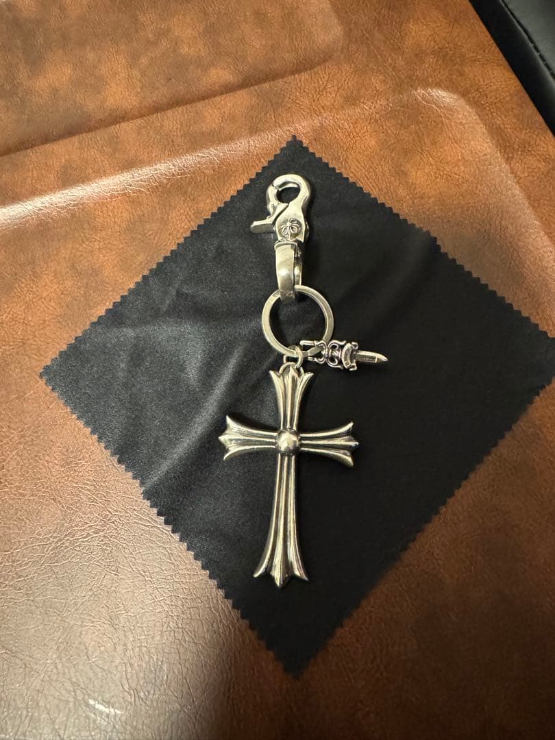 確実正規品　クロムハーツ　クイッククリップ　ラージクロスキーリング