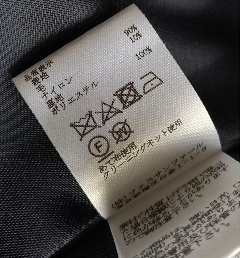 BRAHMIN ビッグカラー ダブル Pコート 金ボタン ネイビー サイズ38