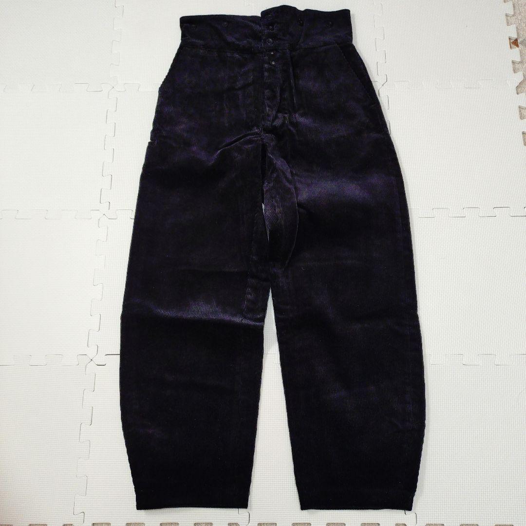 稀少! アナトミカ ヘビーコーデュロイパンツ 黒 40 フランス ビンテージ