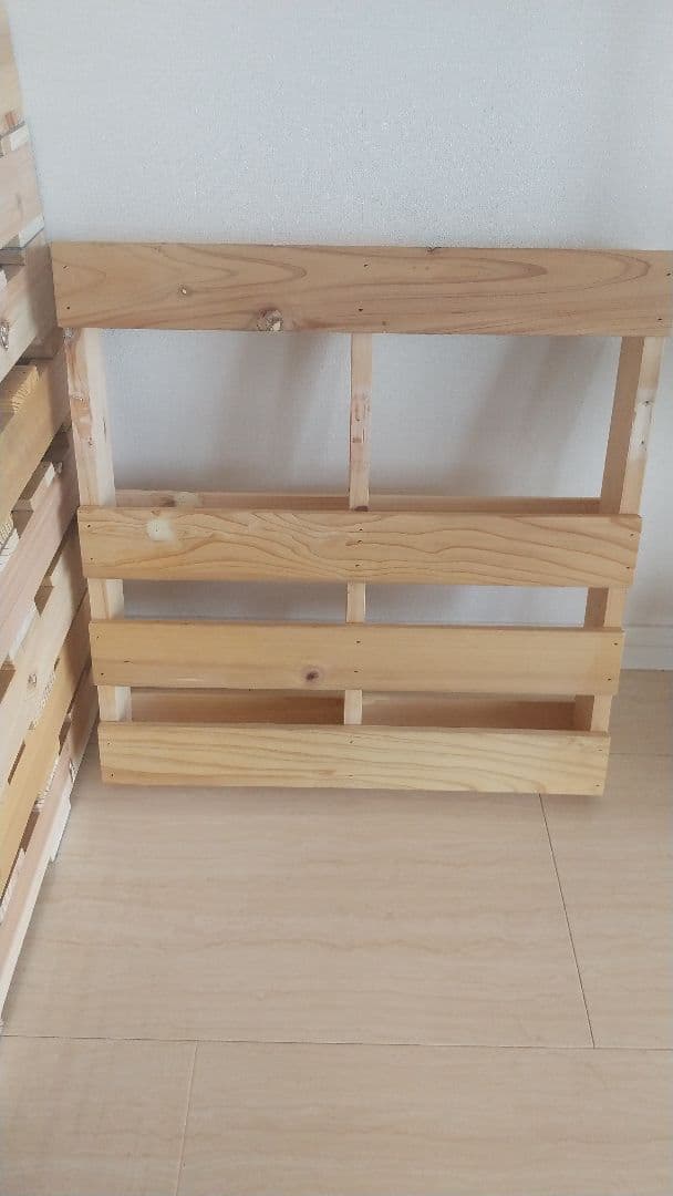 パレットベッド ベッドフレームダブル すのこベッド 12枚[１枚割れ有]