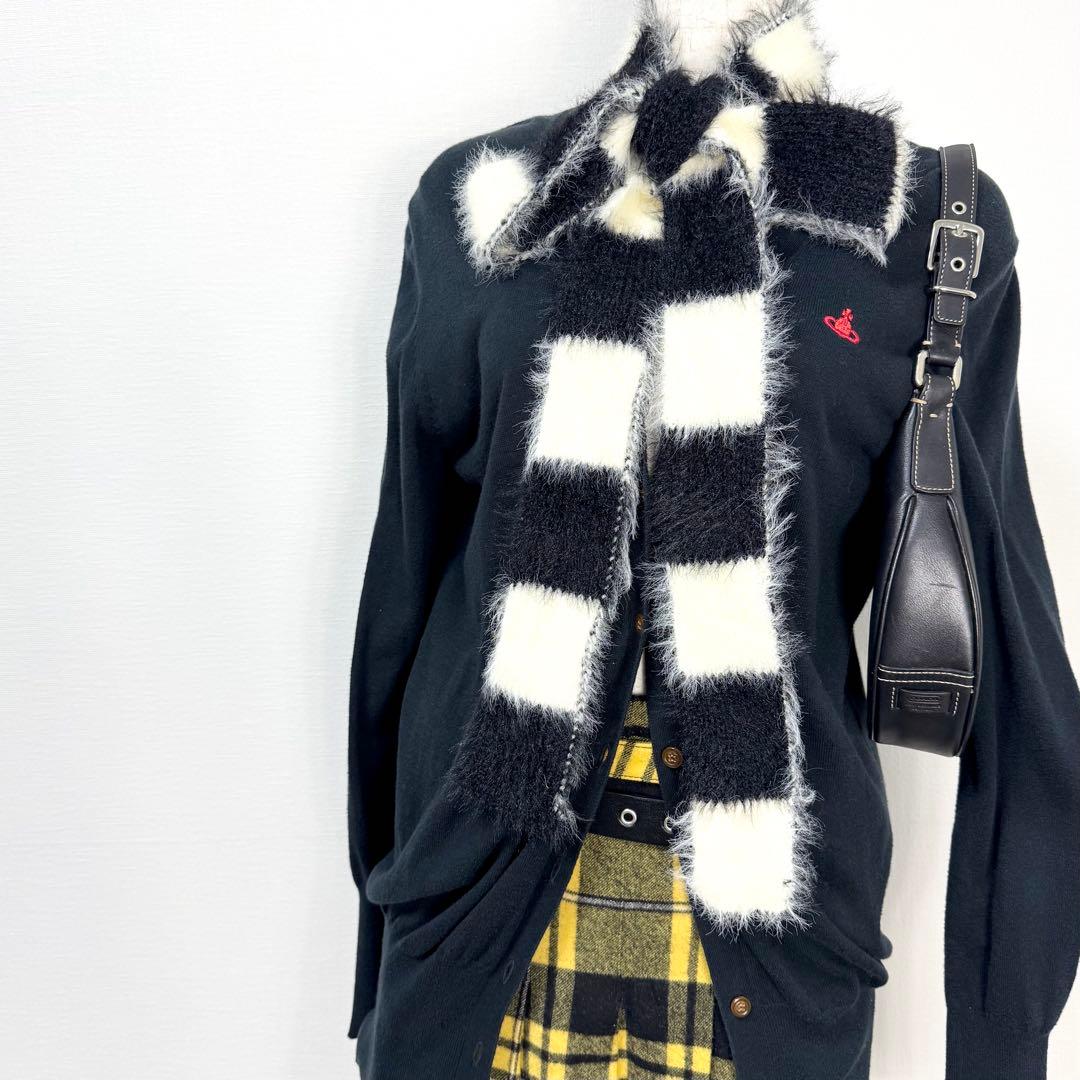 y2k❤️ Vivienne Westwood オーブ 刺繍 カーディガン