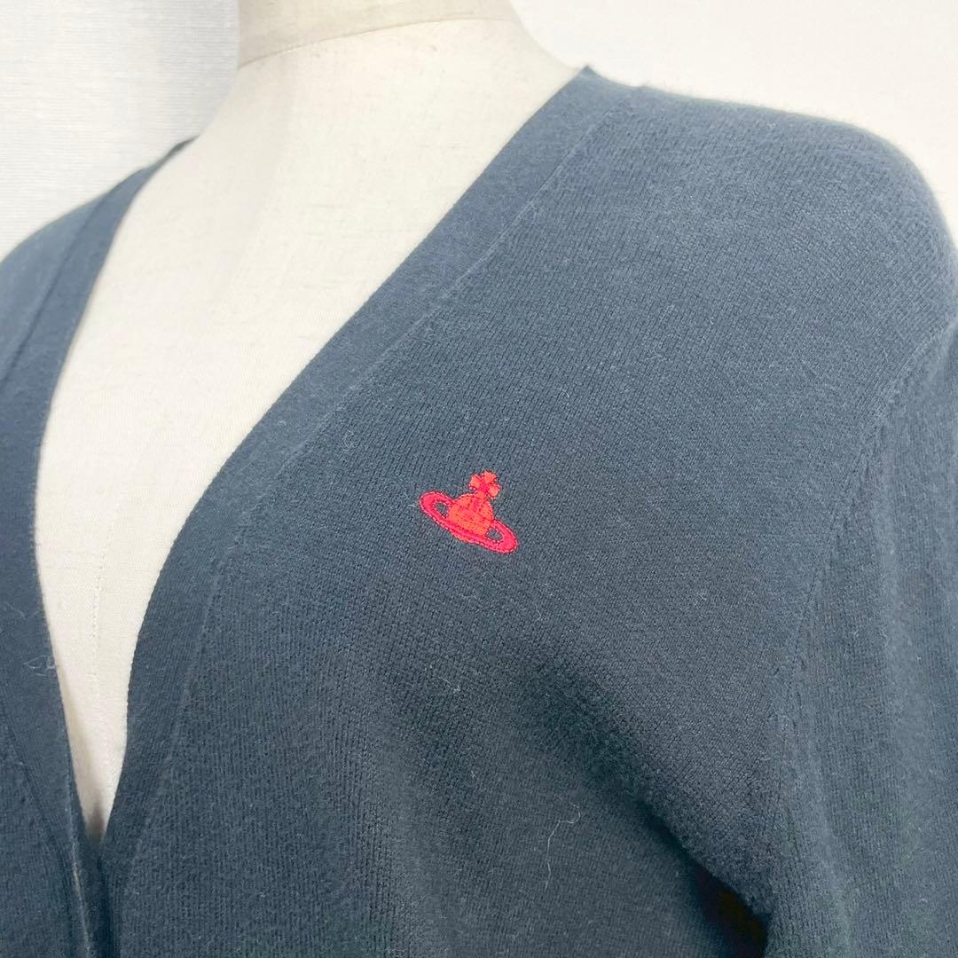 y2k❤️ Vivienne Westwood オーブ 刺繍 カーディガン