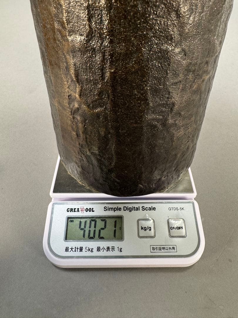 いけばな池坊　松月堂古流　伝統生け花　銅花器　花瓶　剣山た付き