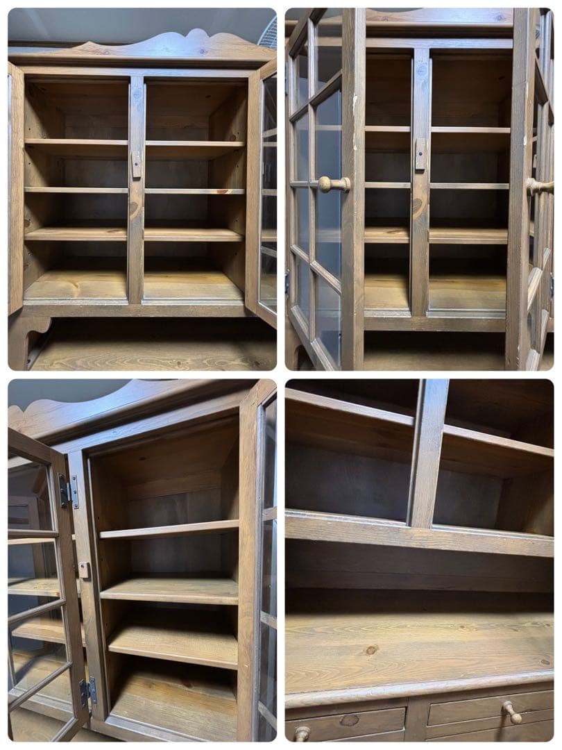 enfant アンファン 食器棚 キッチン収納棚 パイン材 アメリカンカントリー