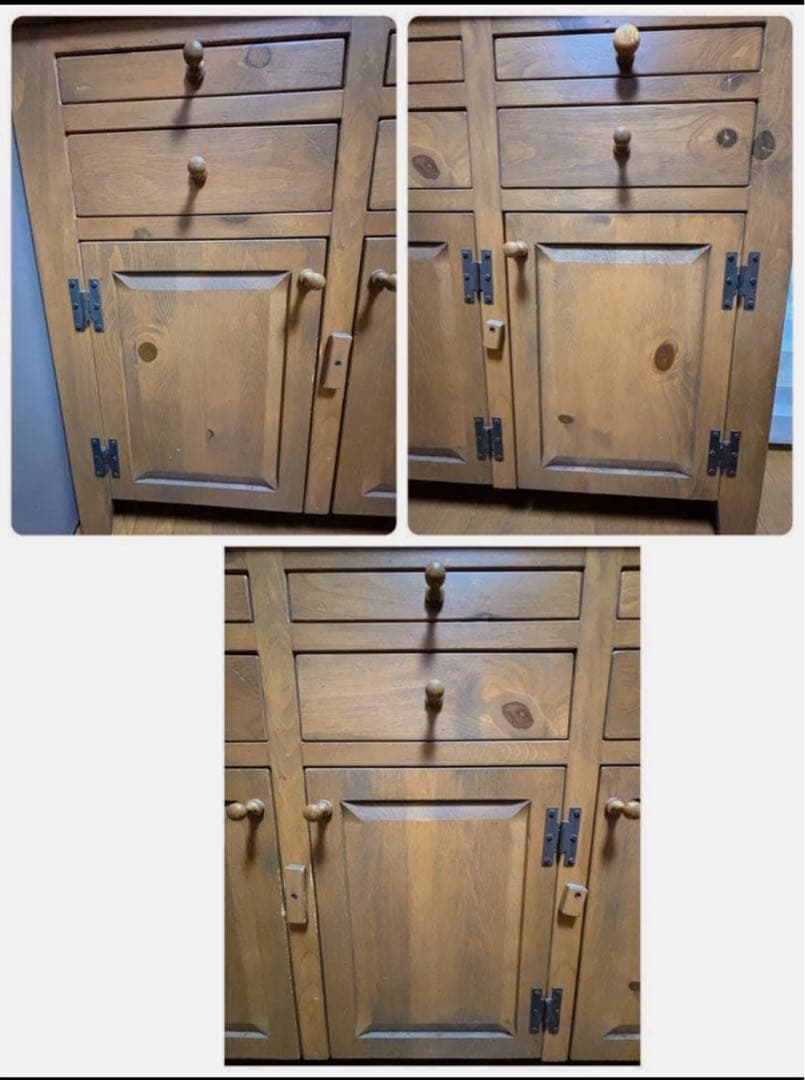 enfant アンファン 食器棚 キッチン収納棚 パイン材 アメリカンカントリー