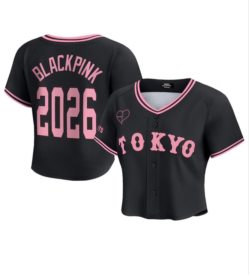 読売ジャイアンツ✕BLACKPINK ブラッククロップド ユニホーム L