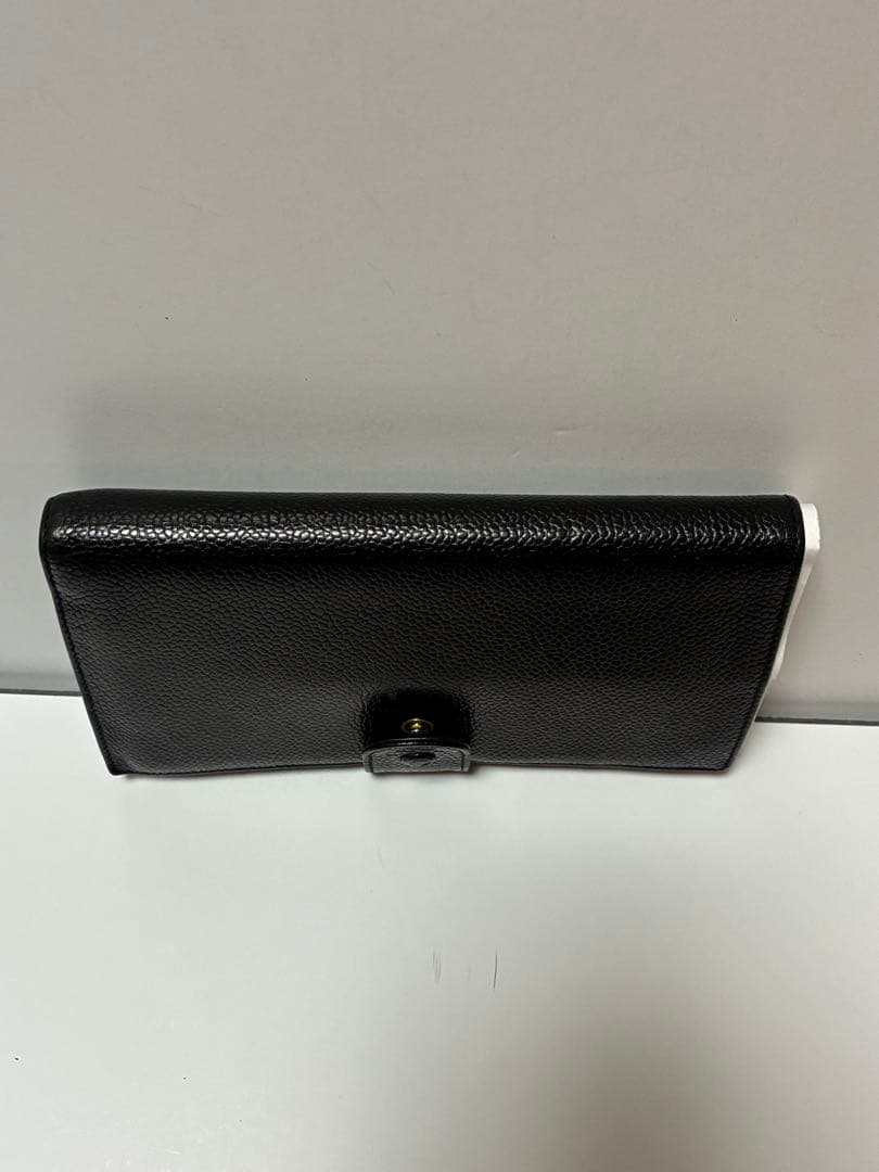 シャネル ココマーク CHANEL キャビアスキン 長財布 訳あり