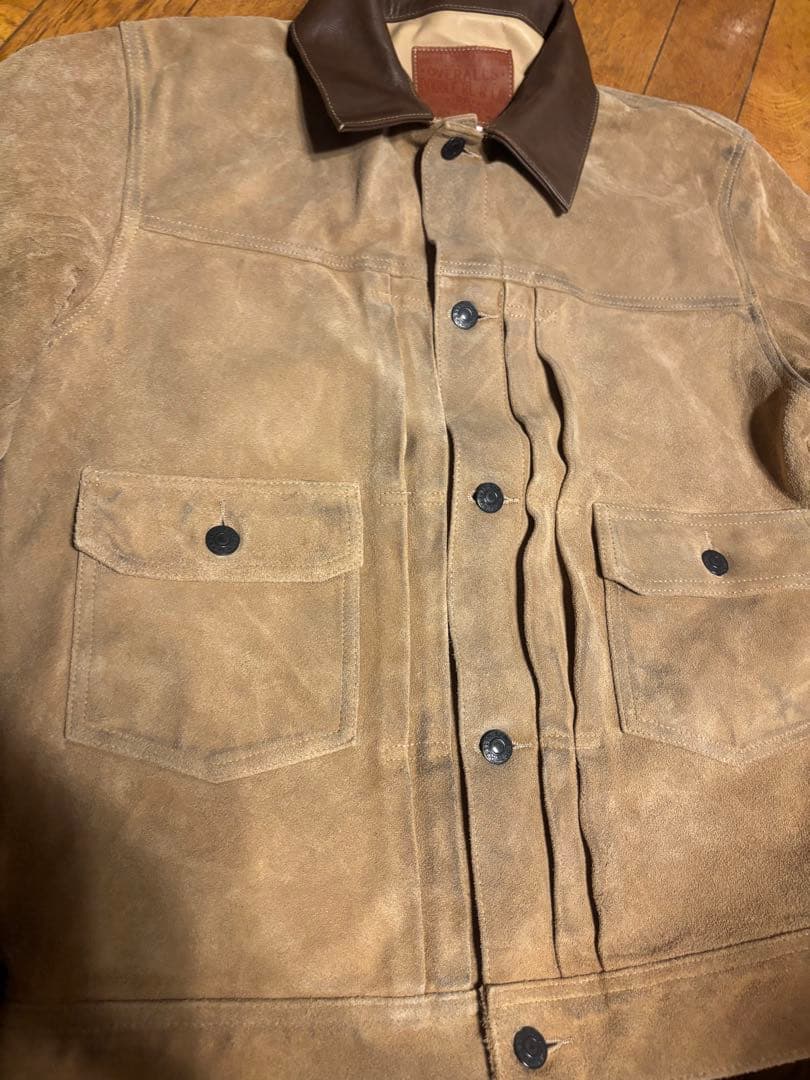 名品 RRL ダブルアールエル スエードジャケット 2nd タイプ M 50s