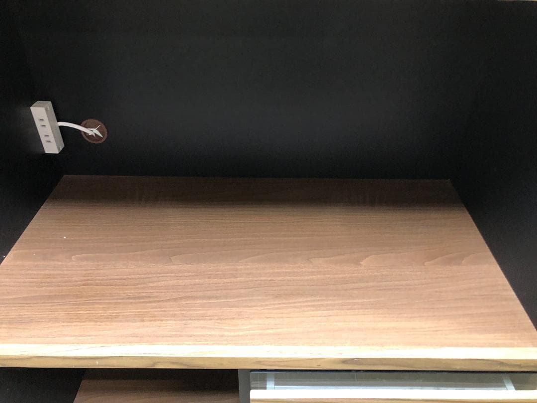 美品 入江木工 キッチンボード レンジボード 食器棚 250318-1