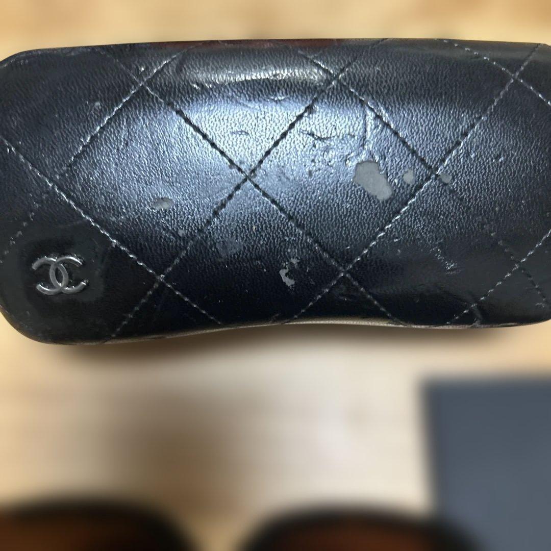 CHANEL ブラウン サングラス ケース付き　リボン
