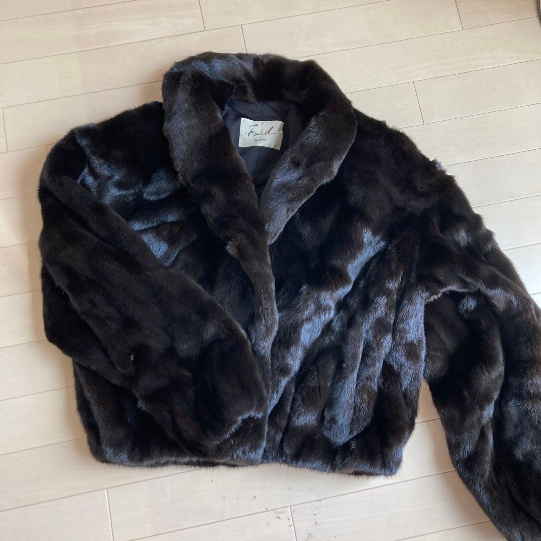 Fard MOONBAD ファーコート ダークブラウン ファーショート美品