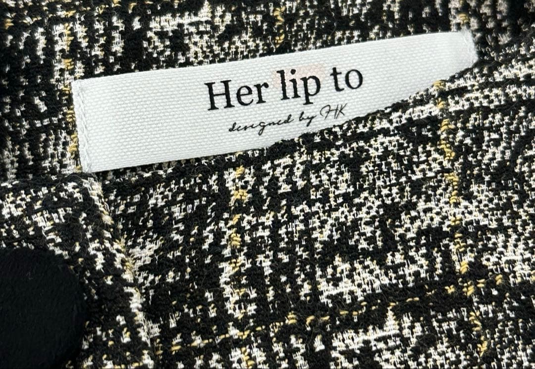 美品 herlipto Classic Tweed Midi Dress