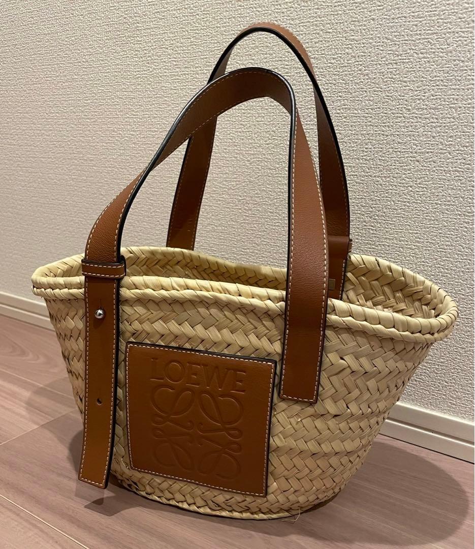【美品】ロエベ かごバッグ スモール LOEWEバスケットバッグ 【Small】