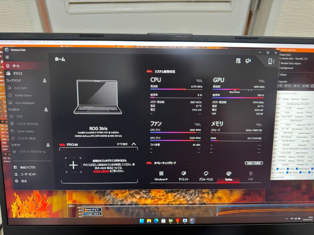 ASUS ROG Strix G731GW 17‘3型 RTX2070 32GB