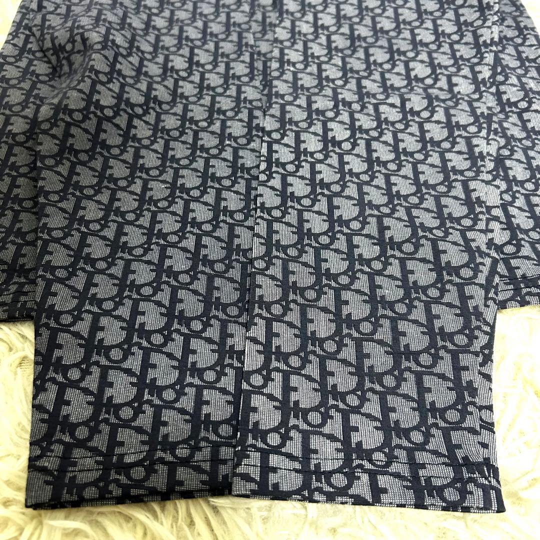 美品　dior トロッター　長袖　ロングtシャツ　ネイビー　コットン