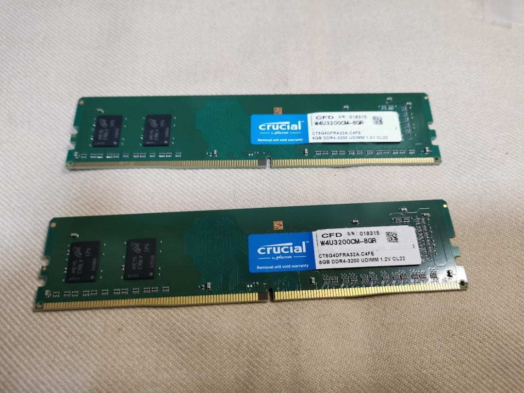 Crucial DDR4-3200 8GB×2枚