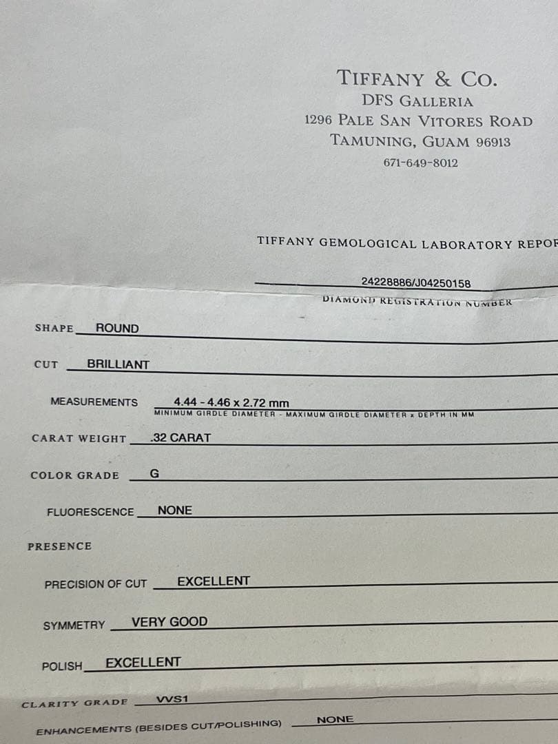 Tiffany バイザヤードネックレス YG 0.32ct